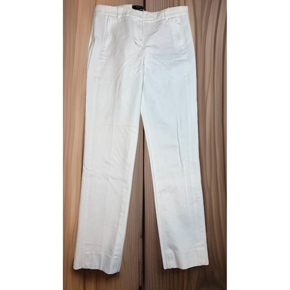 J Crew Maddie White dress/business casual Pants Women's Size 4